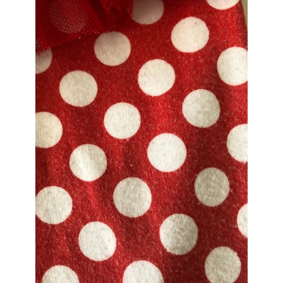 Unbranded Red Leggings with White Polka Dots 3 Layer Red TUTU Size 120 (5T) - Picture 6 of 8